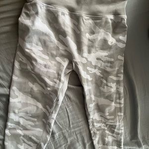 White and grey camo leggings from women’s best